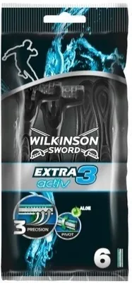 Produktbild von Wilkinson Einwegklingen für Männer – Extra 3 Active 4+2 Stück