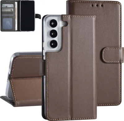 Produktbild von Samsung Galaxy S22 Book type Case - Card holder - Magnetic closure - Brown
