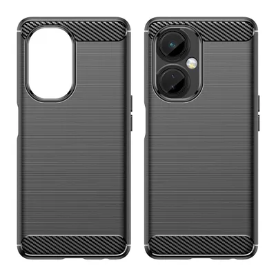 Produktbild von Hurtel Carbon Case, Cover, OnePlus, Nord CE 3, 17 cm (6.7"), Schwarz