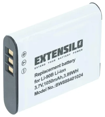 Produktbild von EXTENSILO Akku Ersatz für Olympus Li-92B, Li-90B für Kamera (1050 mAh, 3,7 V, Li-Ion)