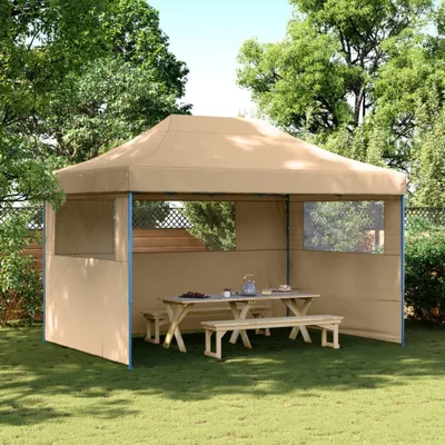 Obrázek produktu pro Maison Exclusive – skládací party stan typu pop-up se 3 bočními stěnami, béžový