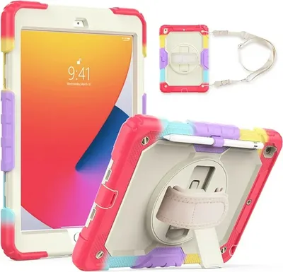 Immagine prodotto di Custodia per iPad 8/7 10,2" con supporto e tracolla Colorato