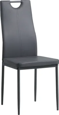 Produktbild von Albatros krzesła do jadalni SALERNO zestaw 6 sztuk, szare - Elegancki włoski design, tapicerowane krzesło z pokryciem z imitacji skóry, nowoczesne i stylowe przy stole jadalnym - krzesło kuchenne, krzesło do jadalni, duża nośność