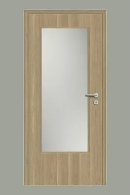 Produktbild von Pertura Zimmertür Yori CPL Sonneneiche aufrecht 73,5x198,5 cm Links mit Lichtausschnitt G3 (ohne Glas)