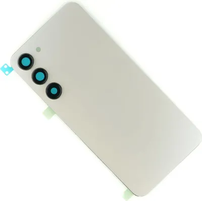 Produktbild von Gehäuse Rückseite für Samsung Galaxy S23+ Backcover Akkudeckel hinten Kameraglas Abdeckung, Weiß