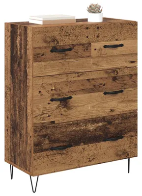 Zdjęcie produktu dla vidaXL Kredens z drewna odzyskanego 69,5 x 34 x 90 cm drewno kompozytowe i żelazo