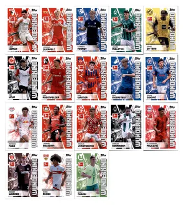 Image de Autocollants de collection Topps Bundesliga - 2024/2025 - Les 18 autocollants « Wunderkind »