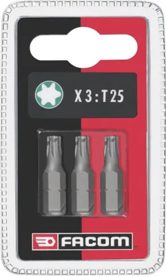 Produktbild von Facom Bit Serie 1 - Torx T25 Set 3-tlg