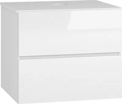 Produktbild von nabbi Badezimmerschrank unter dem Waschbecken Ballett S60 - Alaska / weißer Glanz