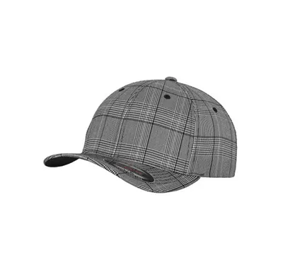Produktbild von FLEXFIT 6196 | Glen Check - Farbe: Black/White - Größe: L/XL
