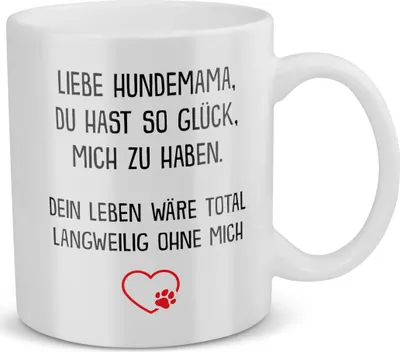 Produktbild von 22Feels Beste Hundemama Tasse Hund Frauchen Geschenk Frauen Hundeliebe Welpe Kaffeetasse Haferl Geschenkidee Geburtstag Muttertag Weihnachten