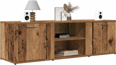 Produktbild von PUEAZU TV-Schrank Altholz-Optik 120x34x37 cm Holzwerkstoff - TV-Schränke &23463
