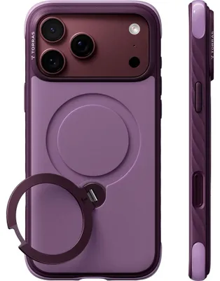 Produktbild von MagSafe-Hülle für Apple iPhone 18 Pro / 17 Pro, Torras, Ostand Q3 Rugged, Lila