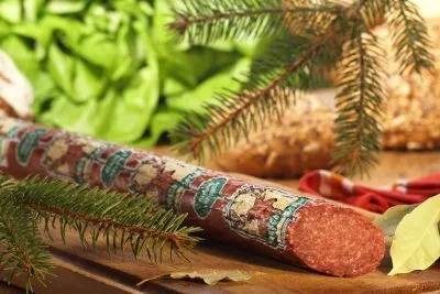 Produktbild von Hirschsalami 300g, Salami, Wildsalami, Hirschsalami