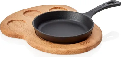 Obrázek produktu pro LAVA Metal Grilovací Pánvička Ø 16 cm Se Servírovacím Prkénkem Lava LVECOYSTV16K44
