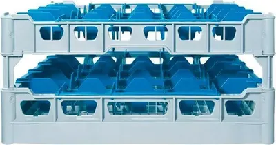 Image de FRIES Clixrack Panier à verres Compartiment 90 x 90 mm, pour 25 verres, hauteur : 200 mm