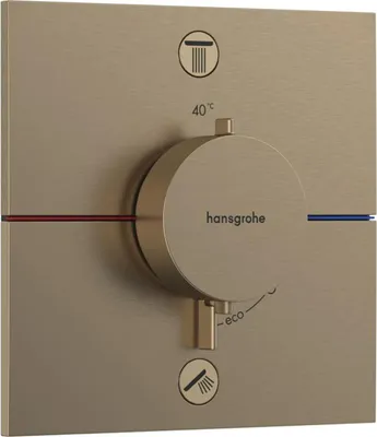 Produktbild von Fertigmontageset ShowerSelect Comfort E Thermostat, UP brushed bronze brushed bronze