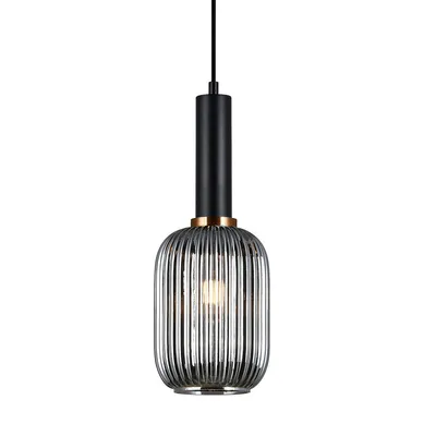 Obrázek produktu pro Moderní závěsné svítidlo Italux Antiola v černé barvě PND-5588-1M-BK+SG