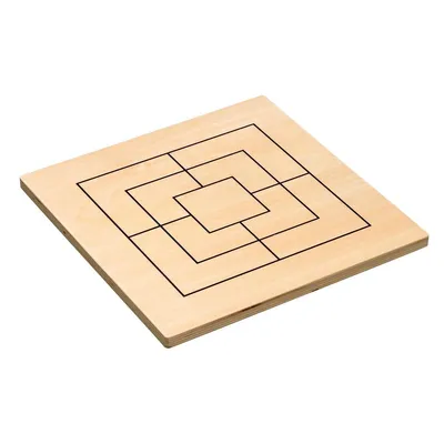 Produktbild von Mühle Standard Holz Brettspiel für 2 Spieler ab 8 Jahren
