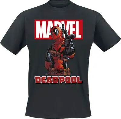 Produktbild von Deadpool T-Shirt Herren You schwarz Fan-Merch, Filme 100% Baumwolle XL