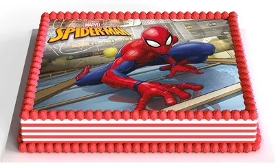 Produktbild von dekora - Spiderman Essbarer Tortenaufleger - Marvel Geburtstagstorte - A5 Cake Topper