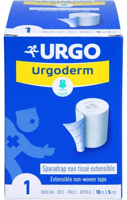 Obrázek produktu pro Urgoderm Stretch 10 m x 5 cm roztažitelné lepicí rouno, 1 náplast