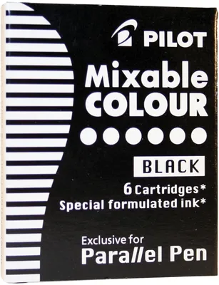 Produktbild von Füllhalterpatrone IC-P für Parallel Pen schwarz Packung mit 12 Stück