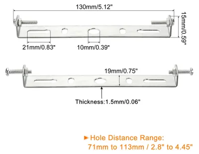 Produktbild von 2 Satz Deckenlichtplatte 130x19x15mm Beleuchtungshalterung fš¹r Kronleuchter im Haus Bš¹ro