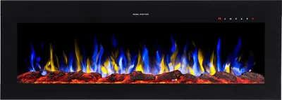 Produktbild von Elektrokamin AFLAMO Diamond 153 - Ultra-realistische Flammenoptik - Einbaukamin - 152x45x17 cm - Dekorativer LED-Elektrokamin mit Heizfunktion 750/1500 W