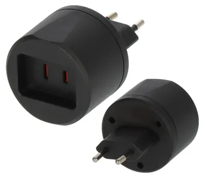 Productafbeelding van Adapter Travel Stecksystem US/Aufsatz DE 2,5A