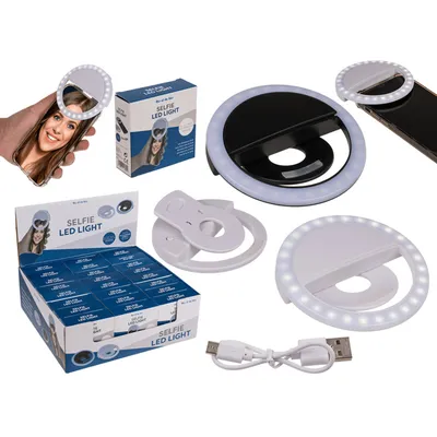 Produktbild von Selfie LED Ring, mit 28 LED, mit USB Anschluss