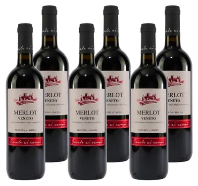 Produktbild von LaWi Merlot Veneto IGP -trocken- (6 x 0,75L)