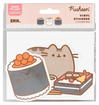 Image de Autocollants en vinyle Pusheen « Sushi Roll » Vol. 5, lot de 2