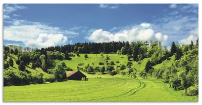 Produktbild von ARTland Wandbild Alu für Innen & Outdoor Traumhafte Landschaft im Schwarzwald Größe: 150x75 cm