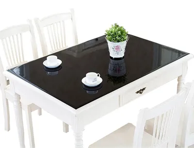 Zdjęcie produktu dla Mata ochronna na stół, PVC, 50 x 120 cm, czarna, wodoodporna
