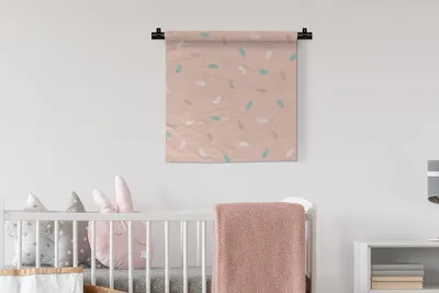 Produktbild von MuchoWow® Wandteppich Wandbehang Sommer - Muster - Pastell 60x60 cm Tapisserie Dekoration Wandtuch - Dekorationen - Wand Decke