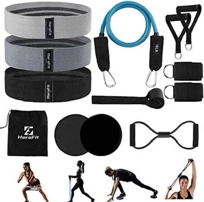 Produktbild von Fitnessband Set für Krafttraining, elastisch, gummi, Sport
