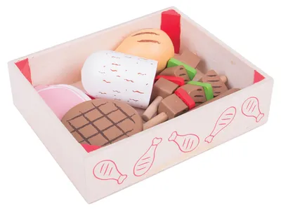 Obrázek produktu pro Bigjigs Toys Dřevěné uzeniny v krabičce