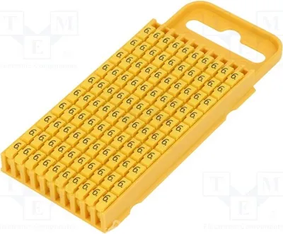 Immagine prodotto di 100 etichette per cavi e conduttori, da 4,3 a 5,3 mm, codice prodotto 561-03664