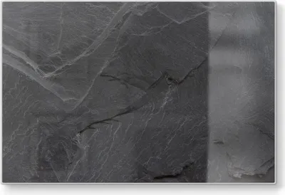 Produktbild von DEQORI Schneidebrett Glas 30x20 cm 'Schiefersteinoptik' Schneideplatte groß