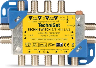 Productafbeelding van TechniSat TechniSwitch 5/8 mini: LAN-multischakelaar