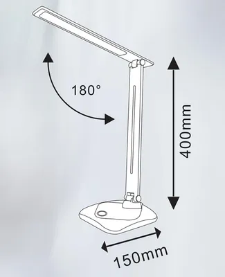Immagine prodotto di Lampada da tavolo a LED nera TOLEDO 316653 Polux