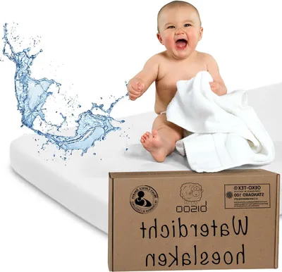 Productafbeelding van Waterdicht Hoeslaken en Matrasbeschermer 2-in-1 voor Babybedje 60x120 cm