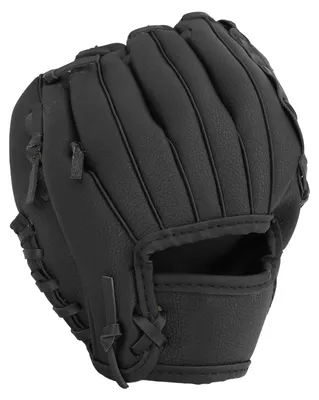 Produktbild von Ergonomische Kunstleder-Handschuhe, weich, professioneller Softball für Jugendliche und Erwachsene, 29,2 cm, Schwarz