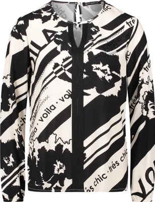 Produktbild von Bluse Lang 1/1 Arm 1891 Cream/Black Größe 40