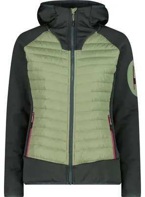 Produktbild von CMP Damen Jacke Jacket Hybrid FIX Hood Grün 46
