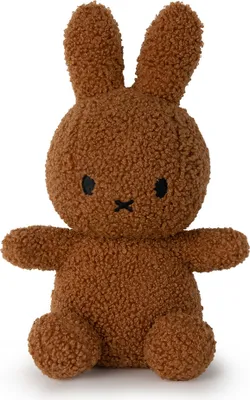 Produktbild von Nijntje & Miffy Kuscheltier Bon Ton Toys sitzend braun / cinnamnon Teddy recycelt 23 cm