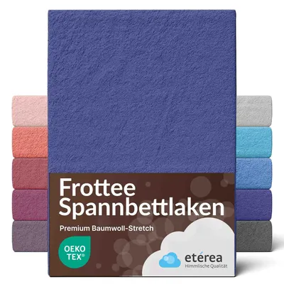 Immagine prodotto di Lenzuolo con angoli in spugna étérea, 80% cotone, 20% poliestere, 180x200 - 200x200 cm