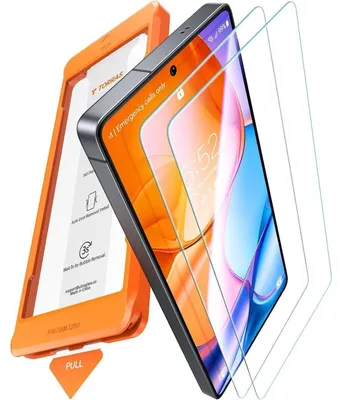 Obrázek produktu pro Ochranná fólie na displej pro Samsung Galaxy S25 Ultra, 2 kusy, celoplošná, tvrzené sklo 9H+, odolná proti otiskům prstů, snadná instalace