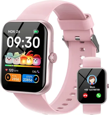 Produktbild von Kinder Smartwatch mit 1,83" HD-Display, 120 Sportmodi, Schrittzähler, Schlaf- & Herzmonitor, IP68 Wasserschutz